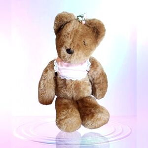Vtg 1982 Charm‎ Co Teddy Bear Shredded Clipping Korea 15” Plush Stuffed Animal